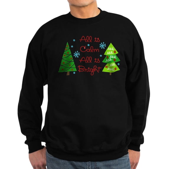 CafePress - ALL IS CALM Sweatshirt - Classic Crew Neck Sweatshirt