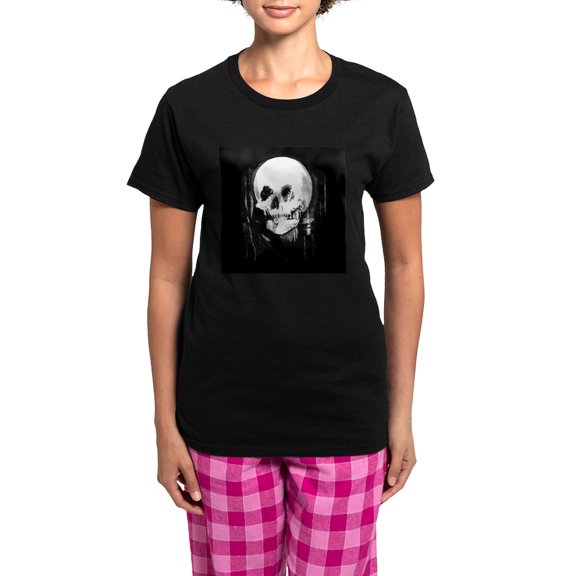 CafePress - ALL IS VANITY Women's Dark Pajamas - Women's Short Sleeve Print T-Shirt and Pants Dark Cotton Pajama Set