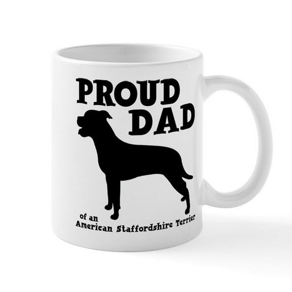 CafePress - AM STAFF DAD Mug - 11 oz Ceramic Mug - Novelty Coffee Tea Cup