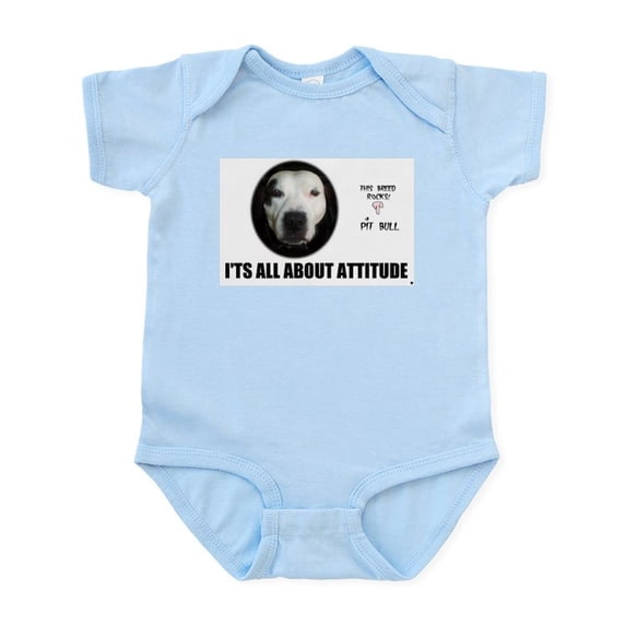 CafePress - AMERICAN PIT BULL TERRIER Infant Creeper - Baby Light Bodysuit, Size Newborn - 24 Months