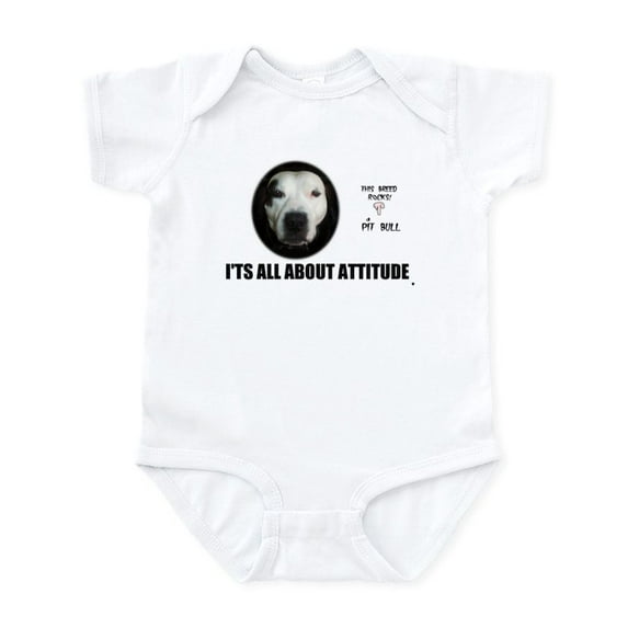 CafePress - AMERICAN PIT BULL TERRIER Infant Creeper - Baby Light Bodysuit, Size Newborn - 24 Months