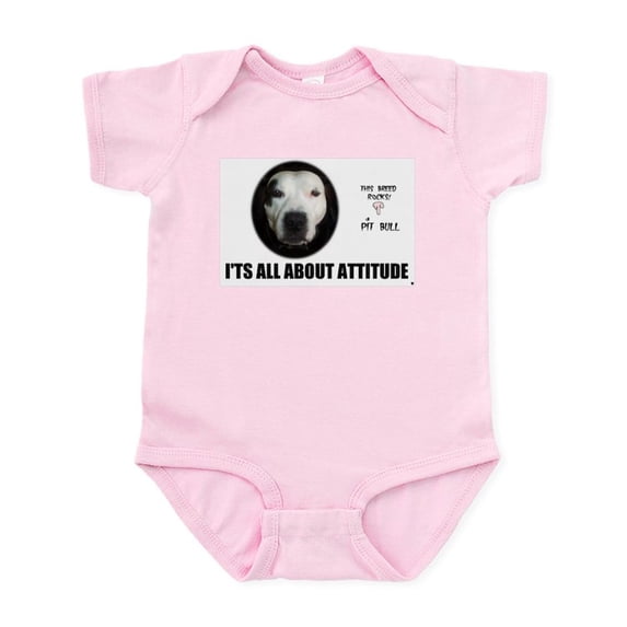 CafePress - AMERICAN PIT BULL TERRIER Infant Creeper - Baby Light Bodysuit, Size Newborn - 24 Months