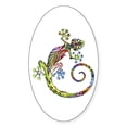 thumbnail image 1 of CafePress - ART GECKO - Sticker (Oval), 1 of 1