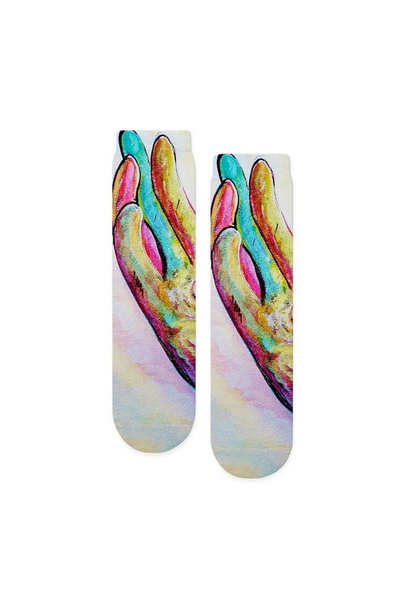 - ASL Jesus - Unisex Novelty Printed Crew Adult Socks