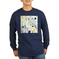 thumbnail image 1 of CafePress - Abstract Colorful Flowers Patt Long Sleeve T Shirt - Long Sleeve Dark T-Shirt, 1 of 4