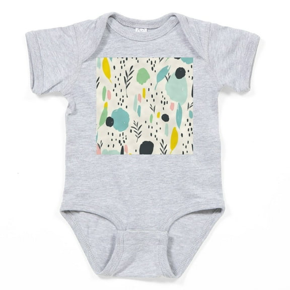 CafePress - Abstract Colorful Flowers Pattern Body Suit - Cute Infant Bodysuit Baby Romper - Size Newborn - 24 Months