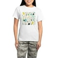 thumbnail image 1 of CafePress - Abstract Colorful Flowers Pattern Pajamas - Women's Short Sleeve Print T-Shirt and Pants Light Cotton Pajama Set, 1 of 7