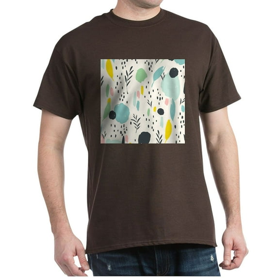 CafePress - Abstract Colorful Flowers Pattern T Shirt - 100% Cotton T-Shirt