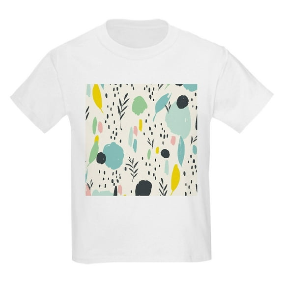 CafePress - Abstract Colorful Flowers Pattern T Shirt - Light T-Shirt Kids XS-XL