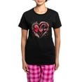 thumbnail image 1 of CafePress - Abstract Grunge Valentine Hearts Pajamas - Women's Short Sleeve Print T-Shirt and Pants Dark Cotton Pajama Set, 1 of 7