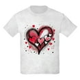 thumbnail image 1 of CafePress - Abstract Grunge Valentine Hearts T Shirt - Light T-Shirt Kids XS-XL, 1 of 4
