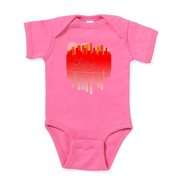 CafePress - Abstract Guitar City Body Suit - Cute Infant Bodysuit Baby Romper - Size Newborn - 24 Months