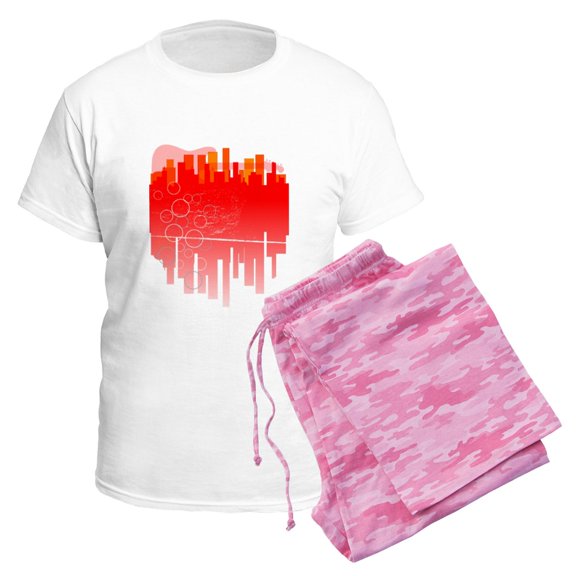 CafePress - Abstract Guitar City Pajamas - Men's Light Loose Fit Cotton Pajama Set