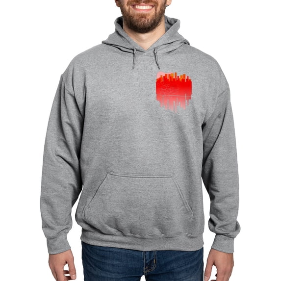 CafePress - Abstract Guitar City - Pullover Hoodie, Hooded Sweatshirt