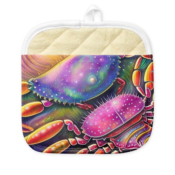 CafePress - Abstract Lobster Crawfish Crab - Pot Holder with Printed Design, 9"x9"