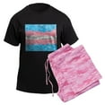 thumbnail image 1 of CafePress - Abstract Paint Splatter Transgender Pride Flag Pajamas - Men's Dark Loose Fit Cotton Pajama Set, 1 of 7