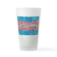 thumbnail image 1 of CafePress - Abstract Paint Splatter Transgender Pride Flag - Pint Glass, Drinking Glass, 16 oz. CafePress, 1 of 4