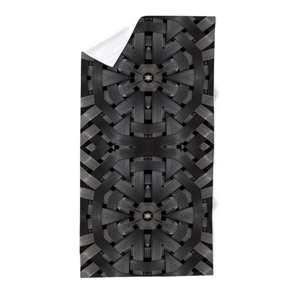 CafePress - Abstract Pattern Grunge Industrial - Large Beach Towel, Soft 30"x60" Towel with Unique Design