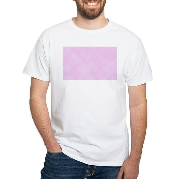 CafePress - Abstract Pink Background T Shirt - Men's White Classic Cotton T-Shirts