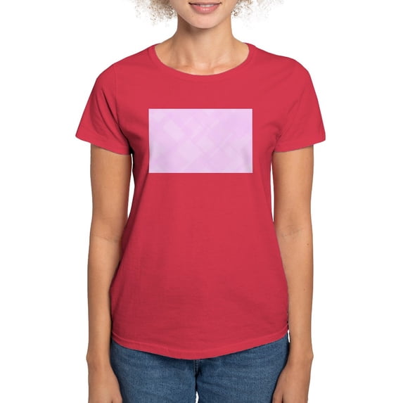 CafePress - Abstract Pink Background T Shirt - Women's Traditional Fit Dark T-Shirt