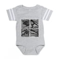 thumbnail image 1 of CafePress - Abstract Skiing - Cute Infant Baby Football Bodysuit, 1 of 3