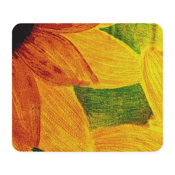 CafePress - Abstract Sunflower Mousepad - Non-slip Rubber Mousepad, Gaming Mouse Pad