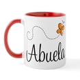 thumbnail image 1 of CafePress - Abuela Butterfly Mug - 11 oz Ceramic Mug - Novelty Coffee Tea Cup, 1 of 3