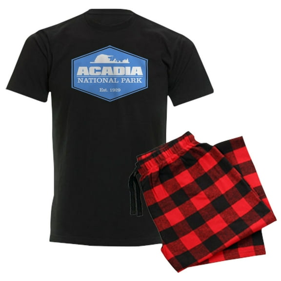 CafePress - Acadia NP 3 Pajamas - Men's Dark Loose Fit Cotton Pajama Set