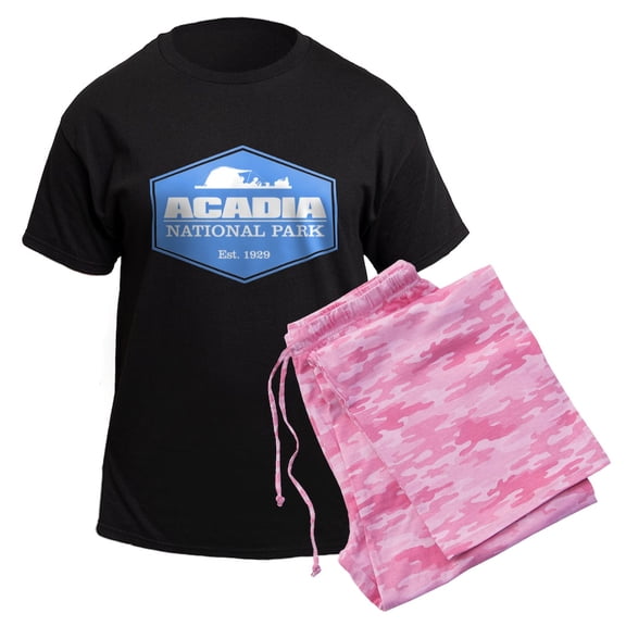 CafePress - Acadia NP 3 Pajamas - Men's Dark Loose Fit Cotton Pajama Set