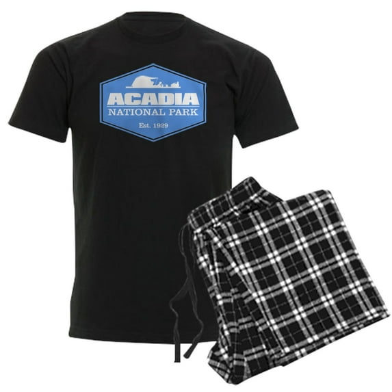 CafePress - Acadia NP 3 Pajamas - Men's Dark Loose Fit Cotton Pajama Set
