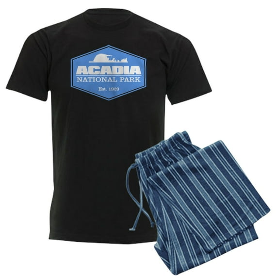 CafePress - Acadia NP 3 Pajamas - Men's Dark Loose Fit Cotton Pajama Set