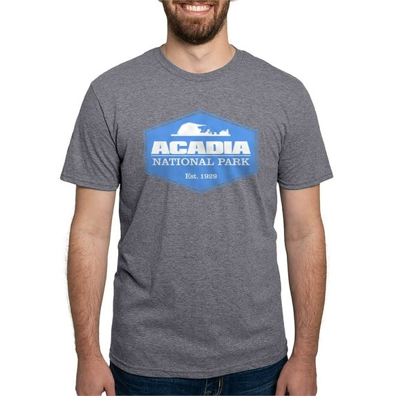 CafePress - Acadia NP 3 T Shirt - Mens Tri-blend T-Shirt