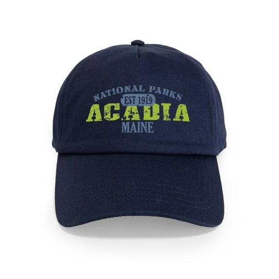 CafePress - Acadia National Park Maine Cap - Adjustable 100% Brushed Unisex Casual Cotton Baseball Cap, Beige, 1