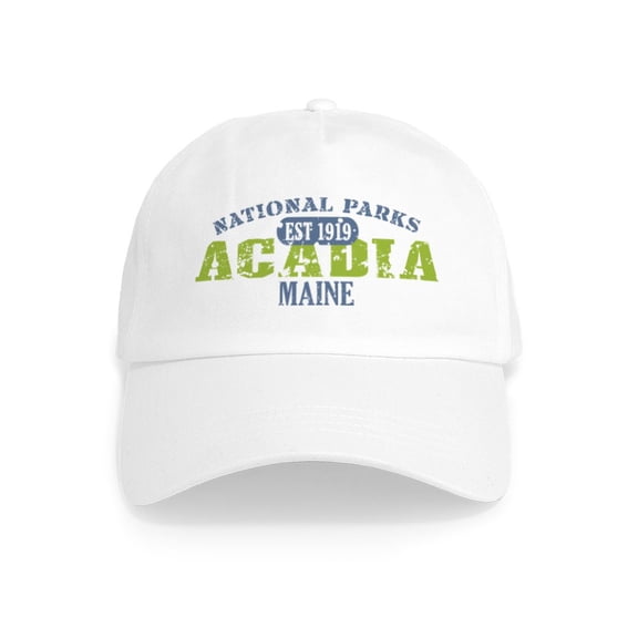 CafePress - Acadia National Park Maine Cap - Adjustable 100% Brushed Unisex Casual Cotton Baseball Cap, Beige, 1