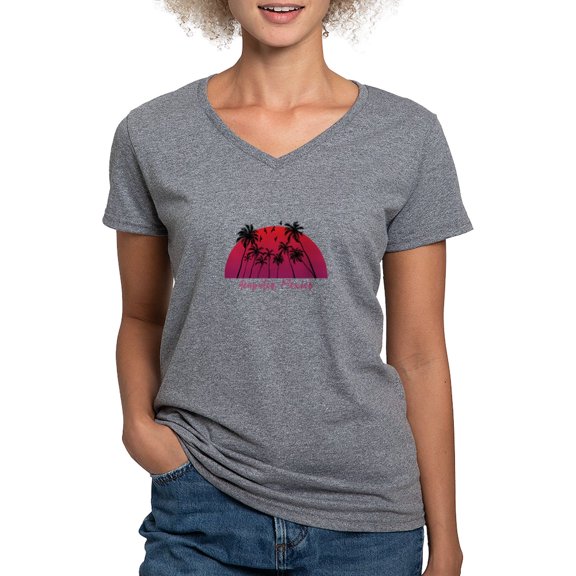 CafePress - Acapulco Mexico T Shirt - Women's V-Neck Dark T-Shirt