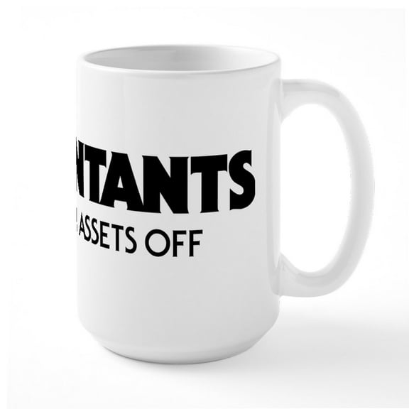 CafePress - Accountants Mugs - 15 oz Ceramic Large White Novelty Mug
