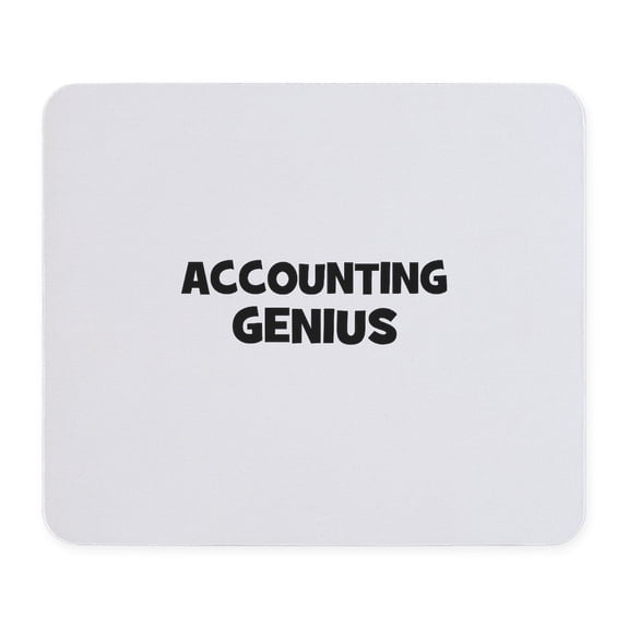CafePress - Accounting Genius Mousepad - Non-slip Rubber Mousepad, Gaming Mouse Pad