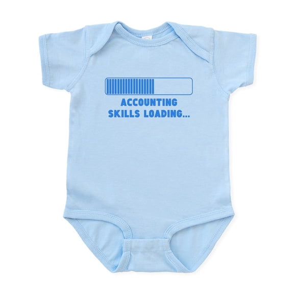 CafePress - Accounting Skills Loading Body Suit - Baby Light Bodysuit, Size Newborn - 24 Months