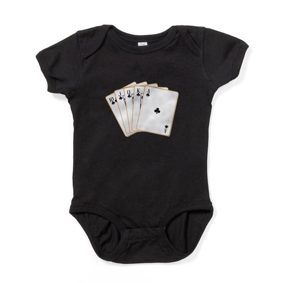 CafePress - Ace Clubs Flush Body Suit - Cute Infant Bodysuit Baby Romper - Size Newborn - 24 Months