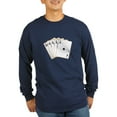 thumbnail image 1 of CafePress - Ace Clubs Flush Long Sleeve T Shirt - Long Sleeve Dark T-Shirt, 1 of 4