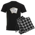 thumbnail image 1 of CafePress - Ace Clubs Flush Pajamas - Men's Dark Loose Fit Cotton Pajama Set, 1 of 7