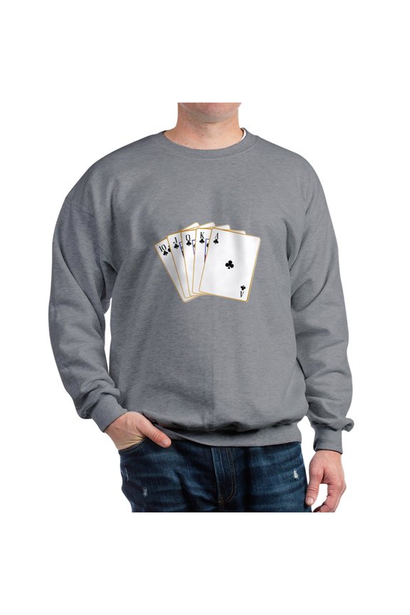 - Ace Clubs Flush Sweatshirt - Crew Neck Sweatshirt
