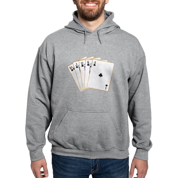 CafePress - Ace Clubs Flush Sweatshirt - Pullover Hoodie, Hooded Sweatshirt