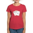 thumbnail image 1 of CafePress - Ace Clubs Flush T Shirt - Women's Traditional Fit Dark T-Shirt, 1 of 4