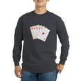 thumbnail image 1 of CafePress - Ace Hearts Flush Long Sleeve T Shirt - Long Sleeve Dark T-Shirt, 1 of 4