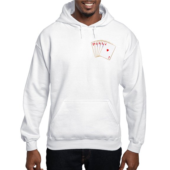 CafePress - Ace Hearts Flush - Pullover Hoodie, Hooded Sweatshirt