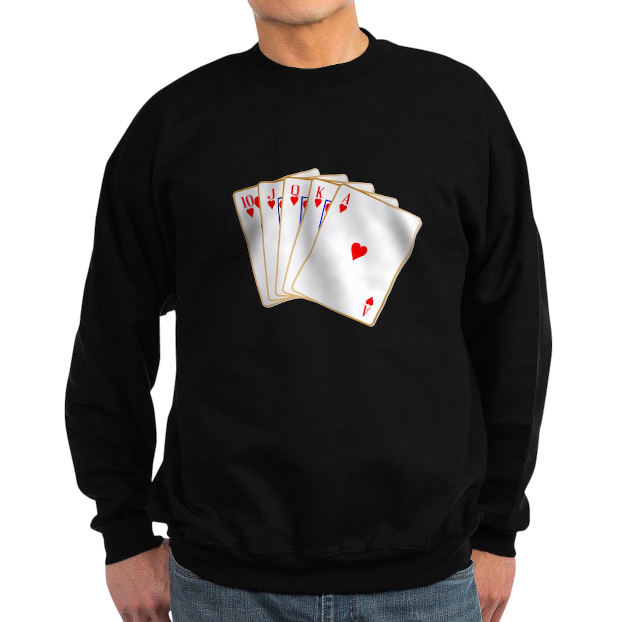 Clothing Ace Of Hearts Sweatshirt CafePress Ace Hearts Flush