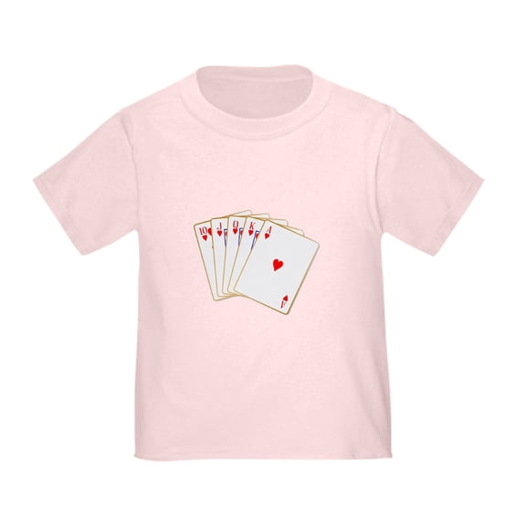 CafePress - Ace Hearts Flush T Shirt - Cute Toddler T-Shirt, 100% Cotton
