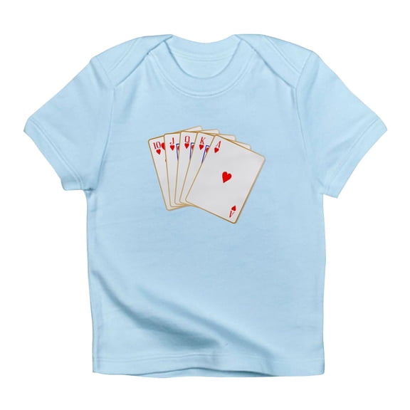 CafePress - Ace Hearts Flush T Shirt - Infant T-Shirt