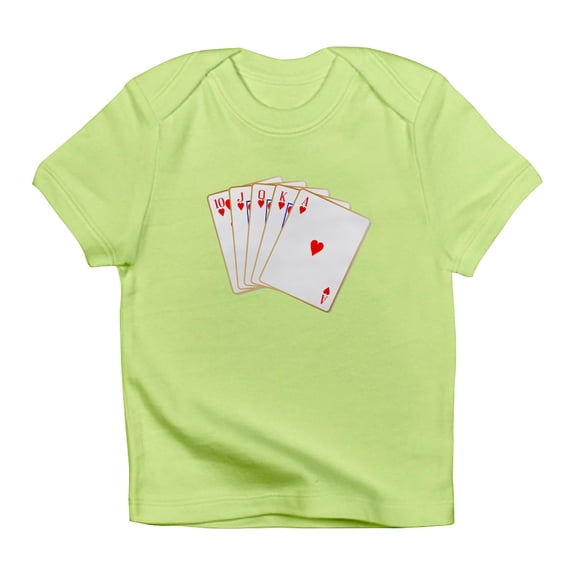 CafePress - Ace Hearts Flush T Shirt - Infant T-Shirt